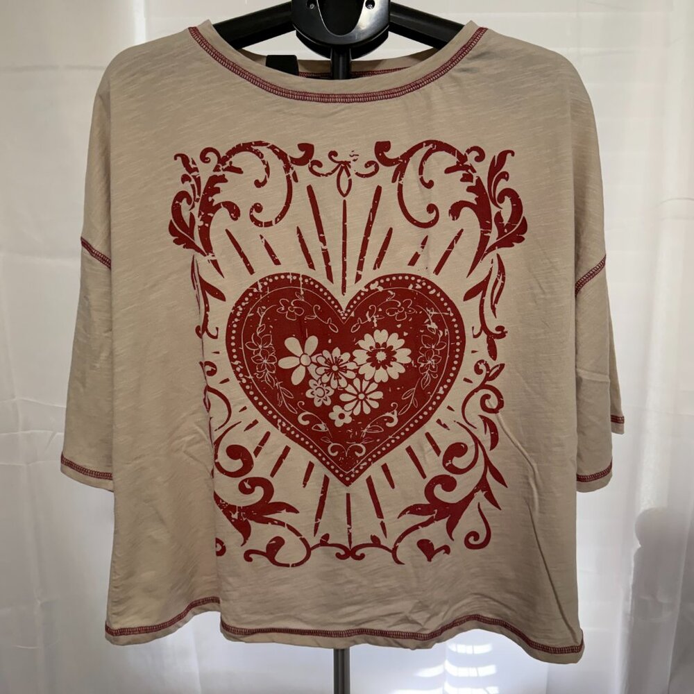 Bohemela Casual Solid Color Knit Round Neck Short Sleeve Loose Wash Women T-Shir - Picture 3 of 8
